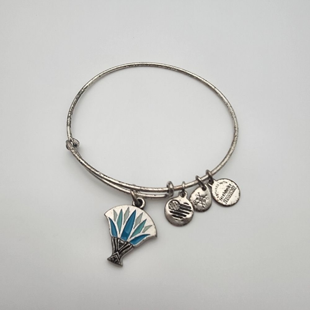 Alex & Ani Blue Lotus Bracelet